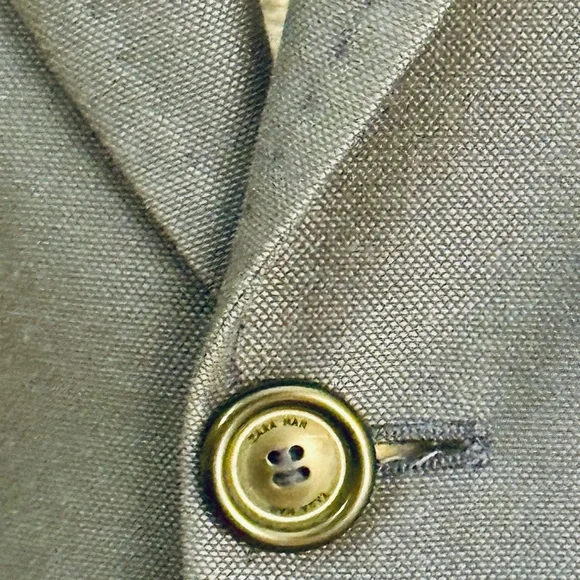 Zara Blue Slim Fit Suit Wide Lapel - Picture 4 of 6